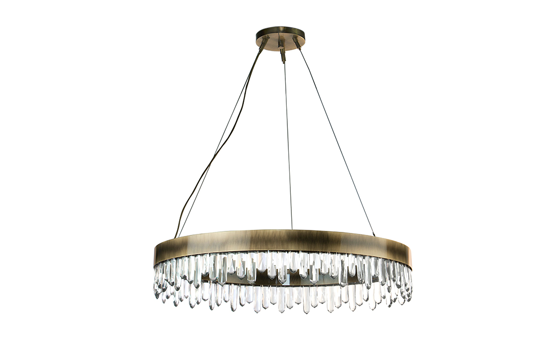 NAICCA | Crystal Modern Classic Suspension Light by BRABBU